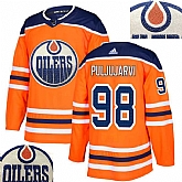 Oilers #98 Puljujarvi Orange With Special Glittery Logo Adidas Jersey,baseball caps,new era cap wholesale,wholesale hats